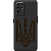 Черный чехол BoxFace OPPO A94 5G Ukrainian Trident