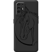 Черный чехол BoxFace OPPO A94 5G Horse