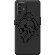 Черный чехол BoxFace OPPO A94 5G Skull and Roses