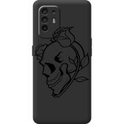 Черный чехол BoxFace OPPO A94 5G Skull and Roses