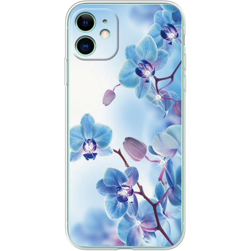 Чехол со стразами Apple iPhone 11 Orchids