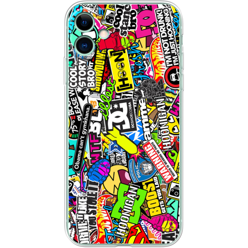 Чехол Uprint Apple iPhone 11 Multicolored Inscriptions