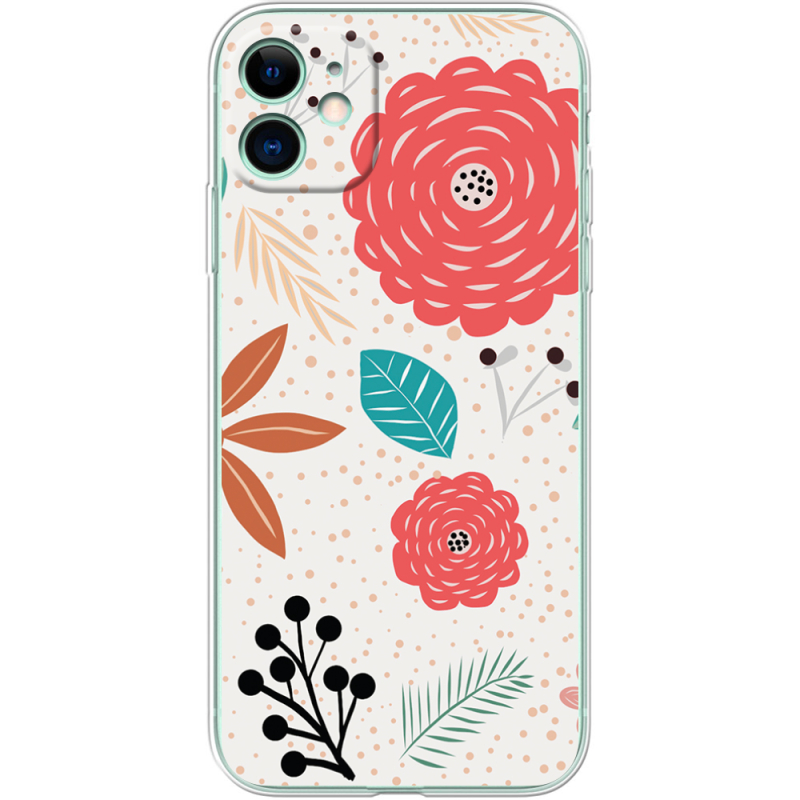 Чехол Uprint Apple iPhone 11 Line Flowers