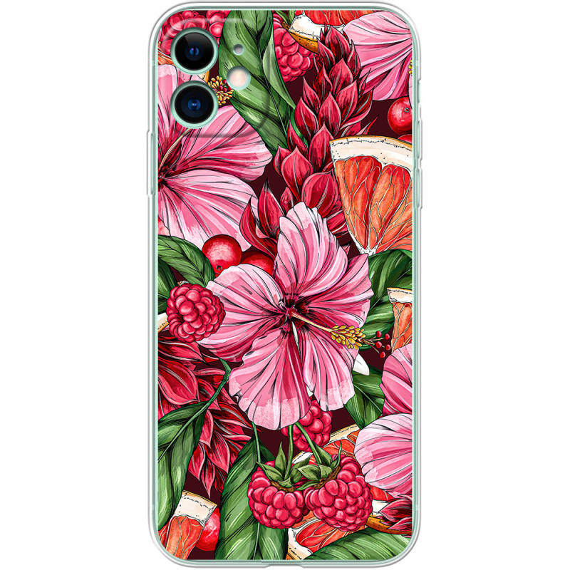 Чехол Uprint Apple iPhone 11 Tropical Flowers