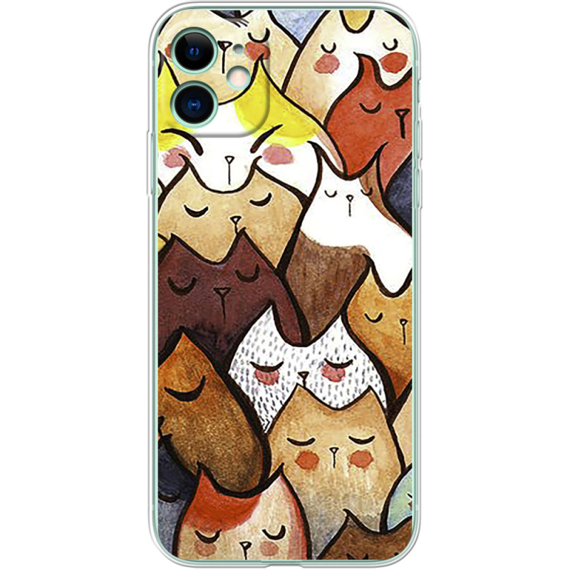 Чехол Uprint Apple iPhone 11 Sleepy Cats