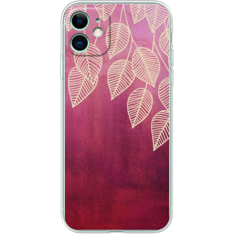 Чехол Uprint Apple iPhone 11 Gold Leaves