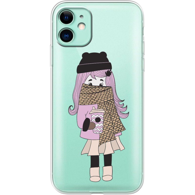 Прозрачный чехол Uprint Apple iPhone 11 Winter Morning Girl