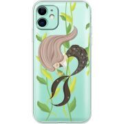 Прозрачный чехол Uprint Apple iPhone 11 Cute Mermaid