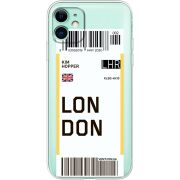 Прозрачный чехол Uprint Apple iPhone 11 Ticket London