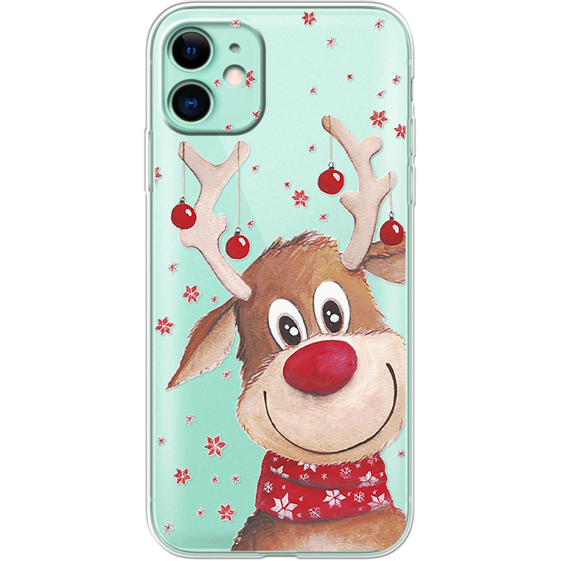 Прозрачный чехол Uprint Apple iPhone 11 Winter Deer