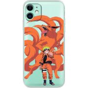 Прозрачный чехол Uprint Apple iPhone 11 Naruto and Kurama