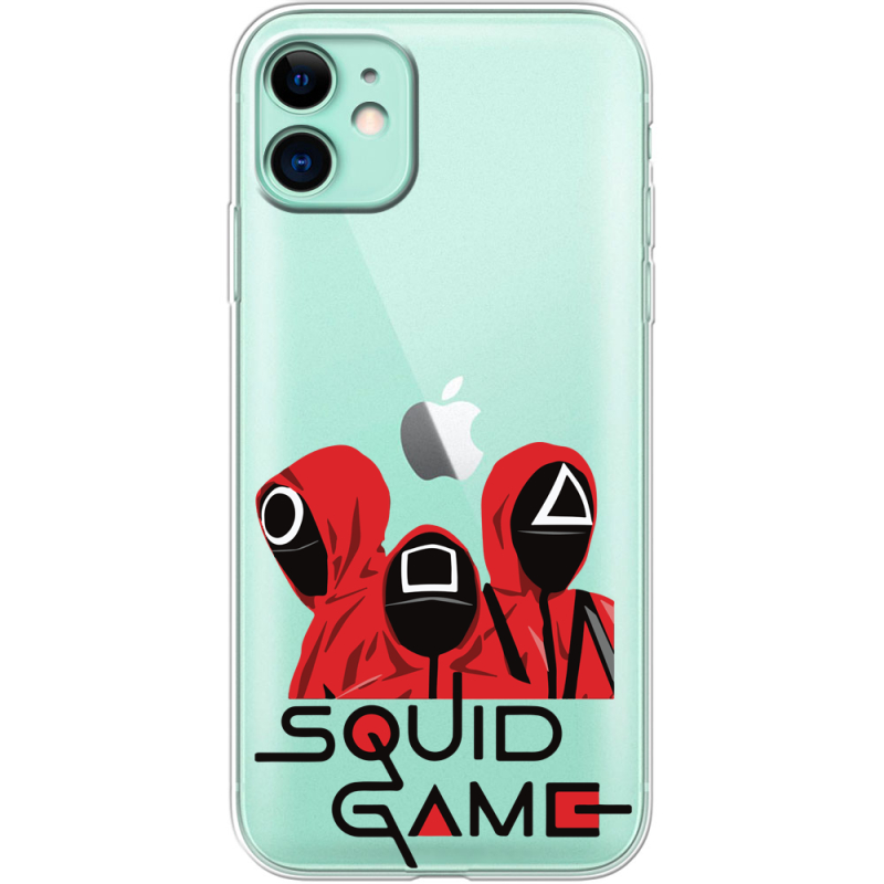 Прозрачный чехол Uprint Apple iPhone 11 siquid game люди в красном