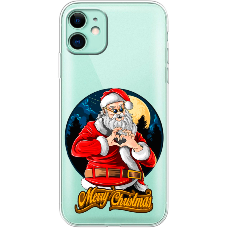 Прозрачный чехол Uprint Apple iPhone 11 Cool Santa