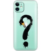 Прозрачный чехол Uprint Apple iPhone 11 Swan question