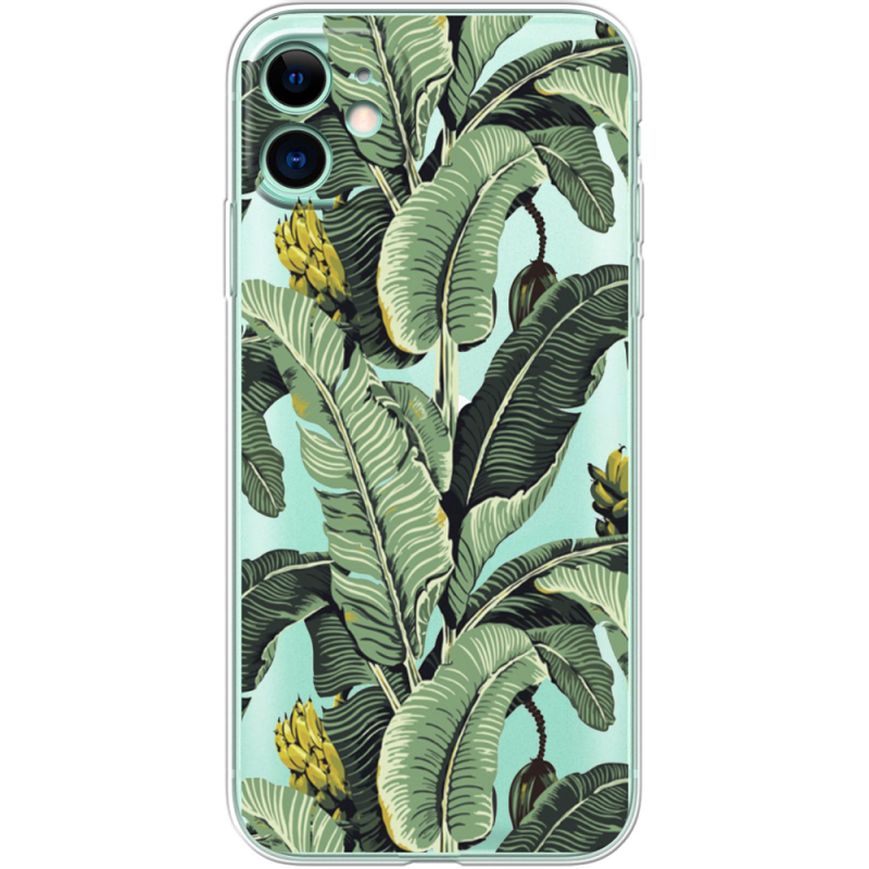 Прозрачный чехол Uprint Apple iPhone 11 Banana Leaves