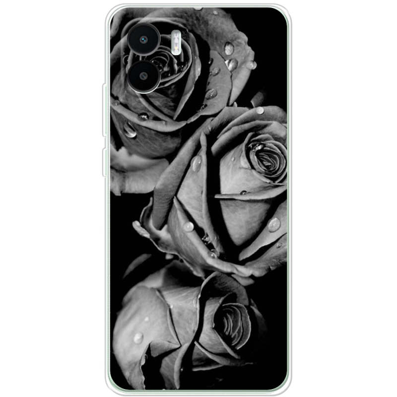 Чехол BoxFace Xiaomi Redmi A1 Black and White Roses