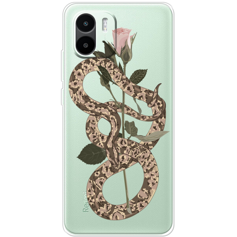 Прозрачный чехол BoxFace Xiaomi Redmi A1 Glamor Snake