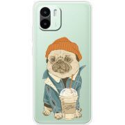 Прозрачный чехол BoxFace Xiaomi Redmi A1 Dog Coffeeman