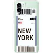 Прозрачный чехол BoxFace Xiaomi Redmi A1 Ticket New York