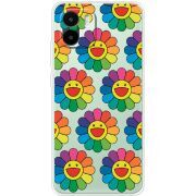 Прозрачный чехол BoxFace Xiaomi Redmi A1 Hippie Flowers