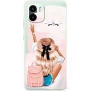 Прозрачный чехол BoxFace Xiaomi Redmi A1 Travel Girl