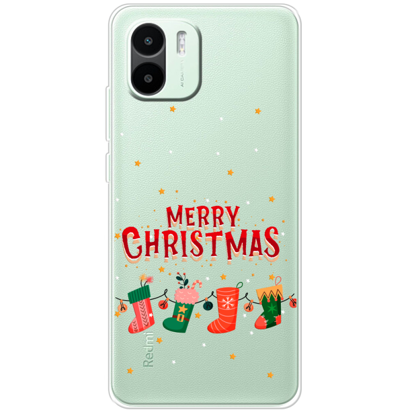 Прозрачный чехол BoxFace Xiaomi Redmi A1 Merry Christmas