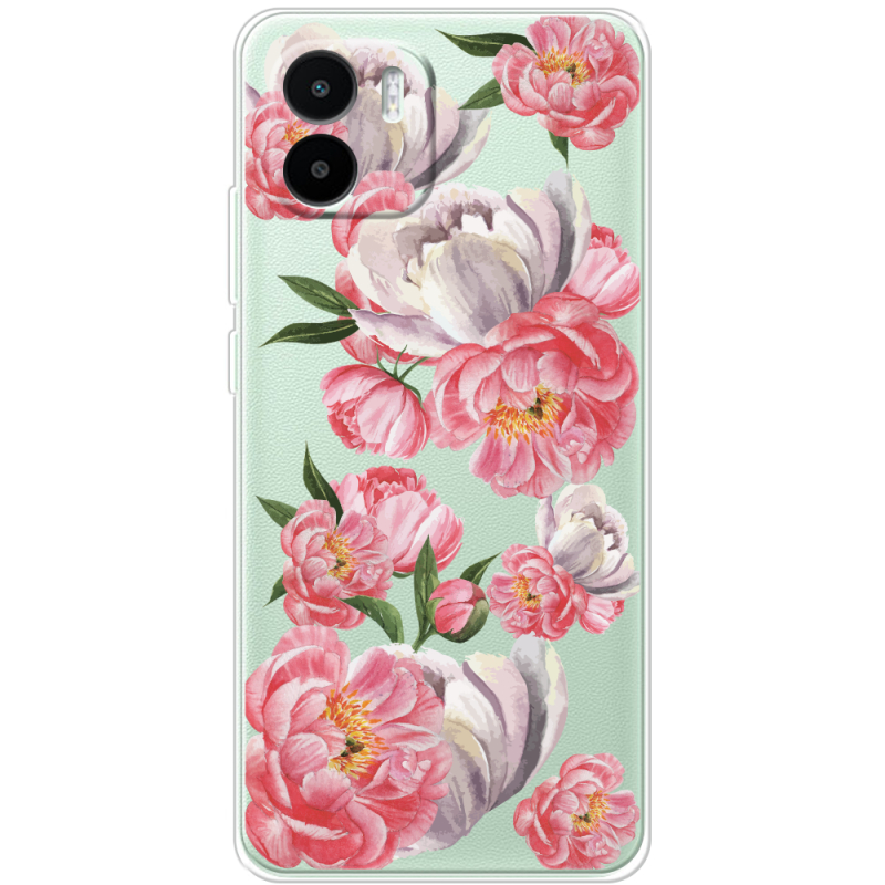 Прозрачный чехол BoxFace Xiaomi Redmi A1 Peony Watercolor Style