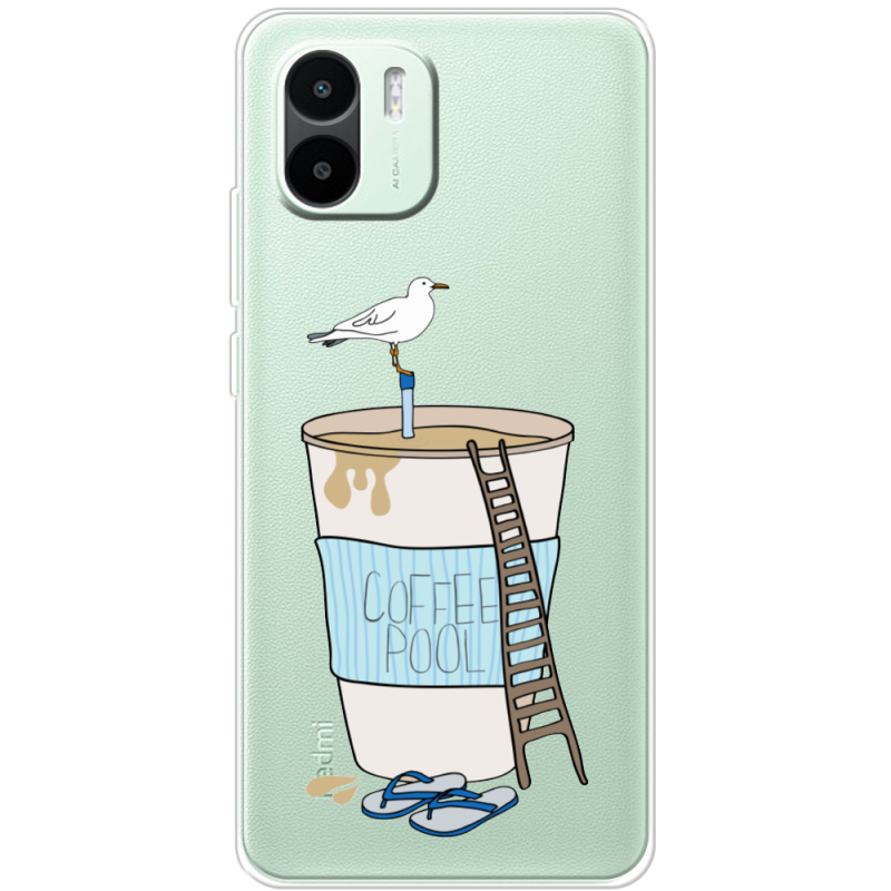 Прозрачный чехол BoxFace Xiaomi Redmi A1 Segull in Cofee Pool