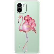 Прозрачный чехол BoxFace Xiaomi Redmi A1 Floral Flamingo