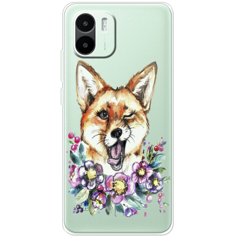 Прозрачный чехол BoxFace Xiaomi Redmi A1 Winking Fox