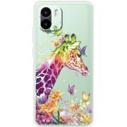 Прозрачный чехол BoxFace Xiaomi Redmi A1 Colorful Giraffe