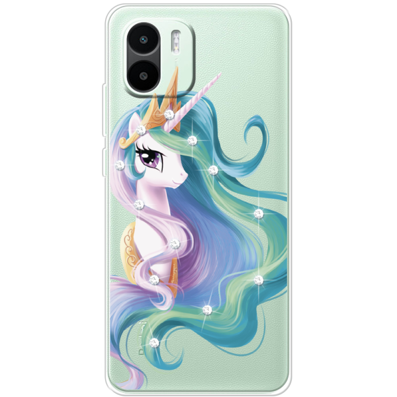 Чехол со стразами Xiaomi Redmi A1 Unicorn Queen