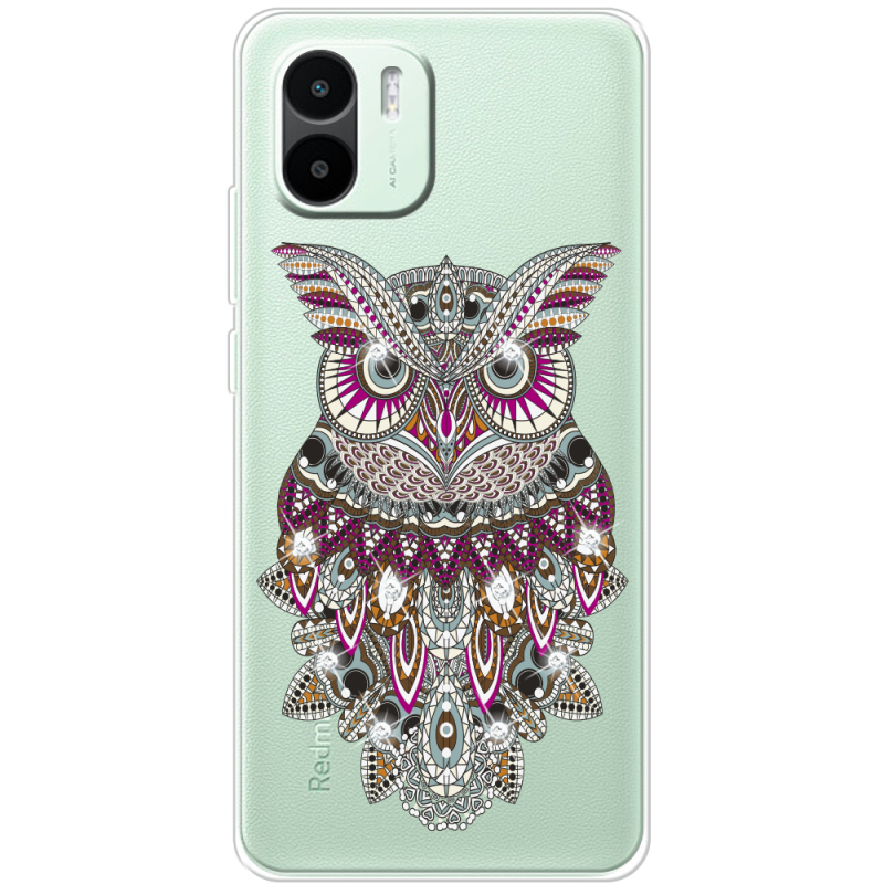 Чехол со стразами Xiaomi Redmi A1 Owl