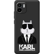 Черный чехол BoxFace Xiaomi Redmi A1 Cat in Black