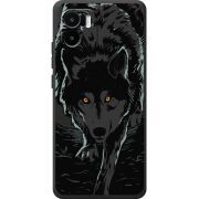 Черный чехол BoxFace Xiaomi Redmi A1 Wolf