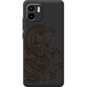 Черный чехол BoxFace Xiaomi Redmi A1 Chinese Dragon