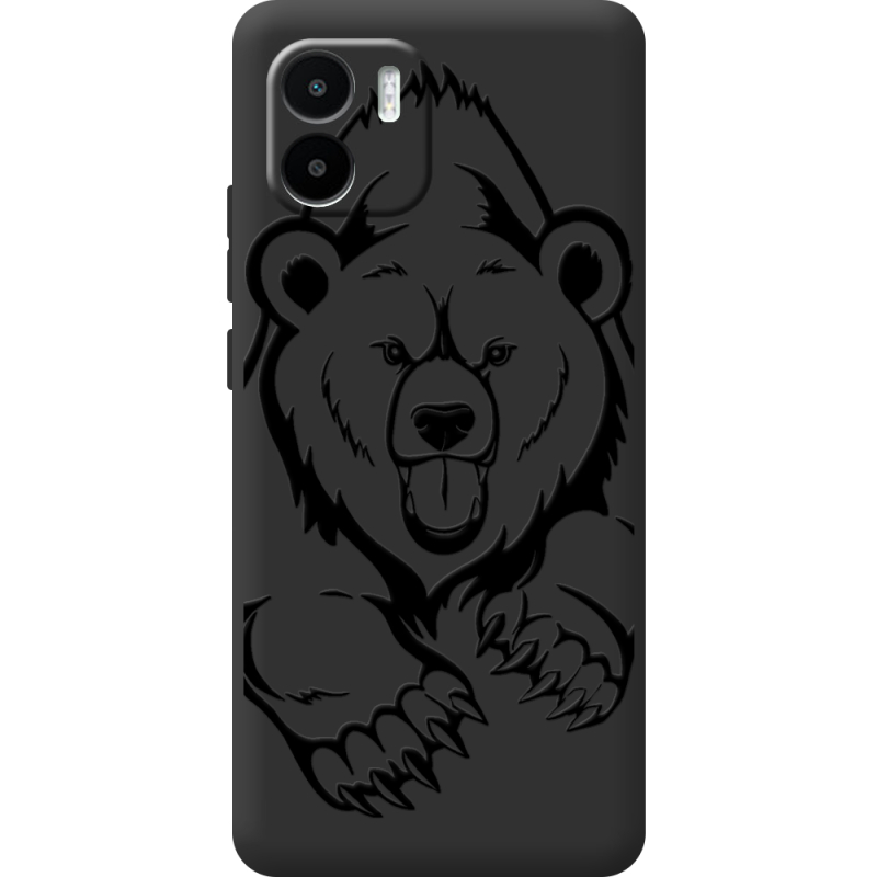 Черный чехол BoxFace Xiaomi Redmi A1 Grizzly Bear