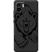 Черный чехол BoxFace Xiaomi Redmi A1 Grizzly Bear