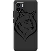 Черный чехол BoxFace Xiaomi Redmi A1 Wolf