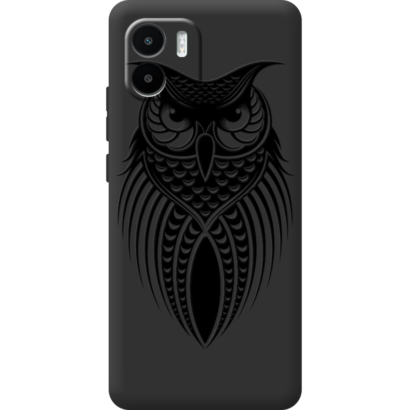 Черный чехол BoxFace Xiaomi Redmi A1 Owl