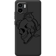 Черный чехол BoxFace Xiaomi Redmi A1 Skull and Roses