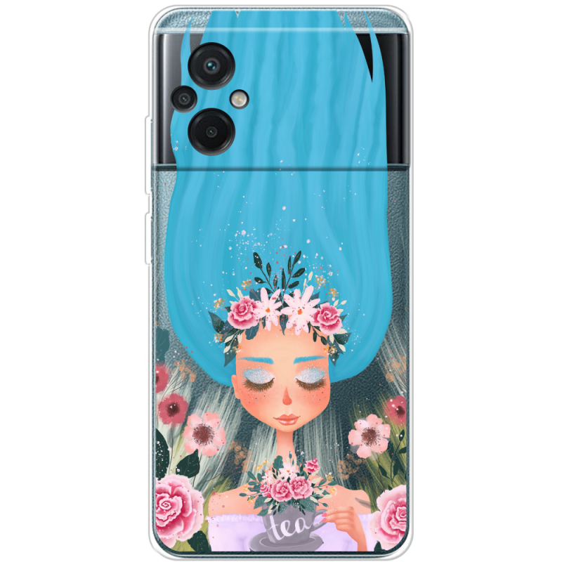 Прозрачный чехол BoxFace Xiaomi Poco M5 Blue Hair