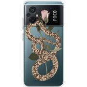 Прозрачный чехол BoxFace Xiaomi Poco M5 Glamor Snake