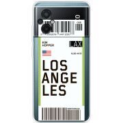 Прозрачный чехол BoxFace Xiaomi Poco M5 Ticket Los Angeles