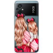 Прозрачный чехол BoxFace Xiaomi Poco M5 Mouse Girls