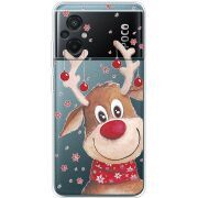 Прозрачный чехол BoxFace Xiaomi Poco M5 Winter Deer