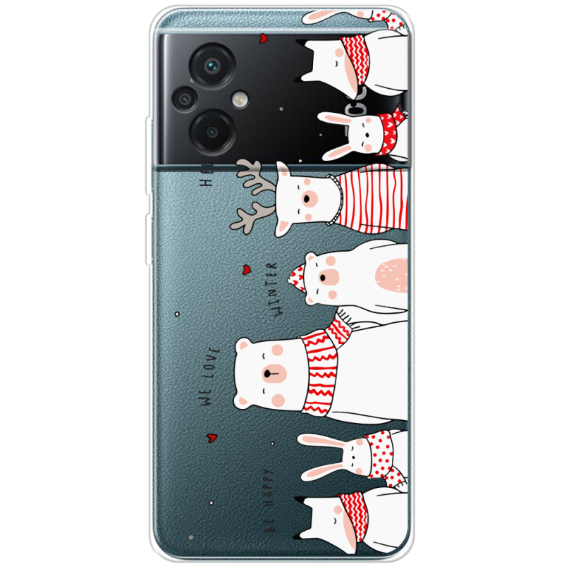 Прозрачный чехол BoxFace Xiaomi Poco M5 The Friendly Beasts