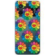 Прозрачный чехол BoxFace Xiaomi Poco M5 Hippie Flowers