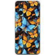 Прозрачный чехол BoxFace Xiaomi Poco M5 Butterfly Morpho