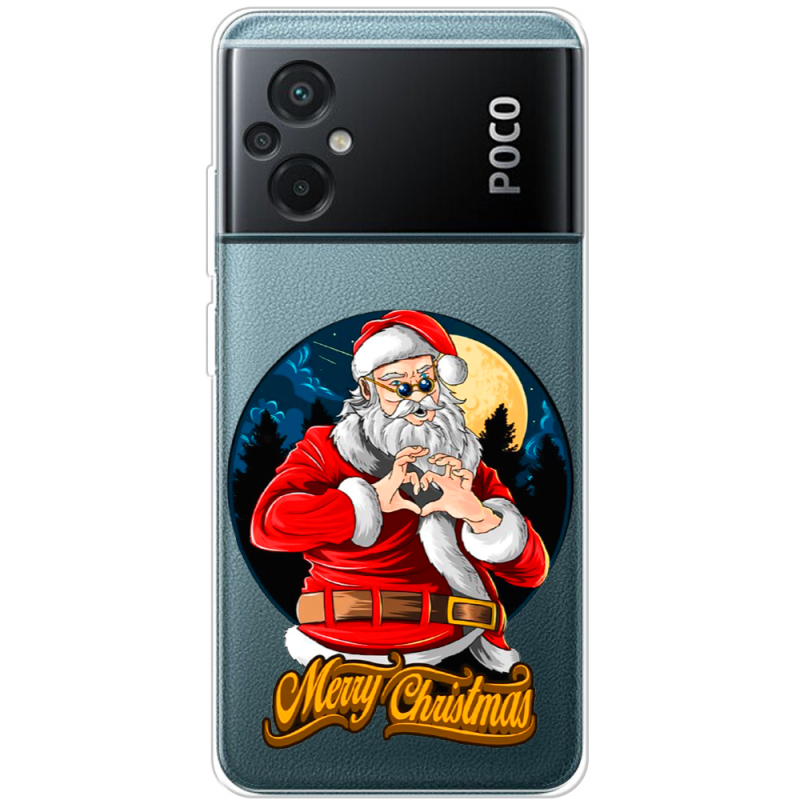 Прозрачный чехол BoxFace Xiaomi Poco M5 Cool Santa